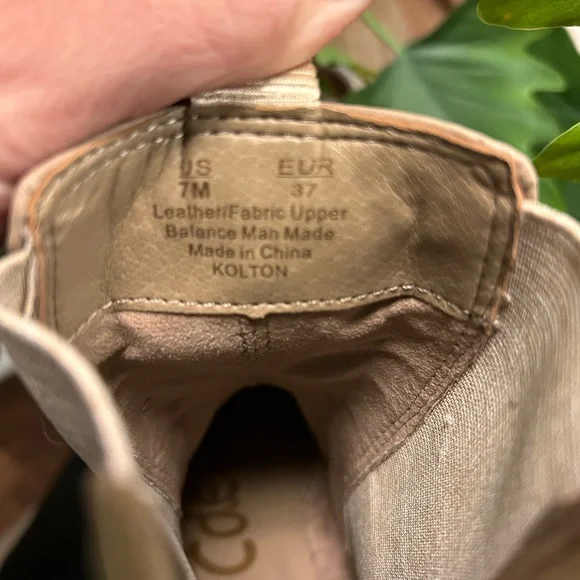 SOLD-Sam Edelman Kolton Wedge Chelsea Boots Cedarwood leather platform size 7 - Picture 10 of 12